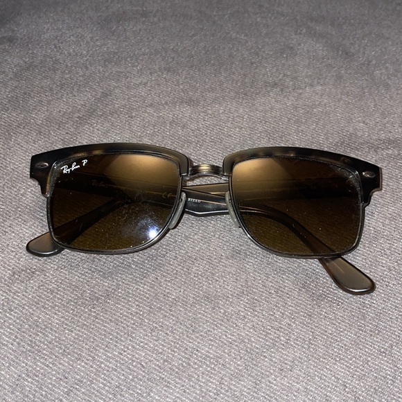 NWOT RayBan brown & silver frame polarized. - Picture 2 of 5